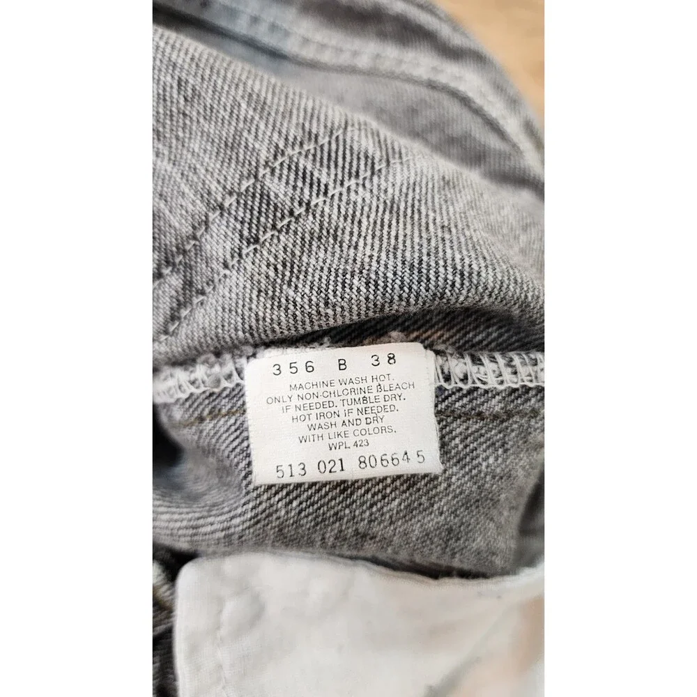 Levis 550 Jeans Mens 34x34 USA Made In USA Denim Black Faded Rare Vintage 90s